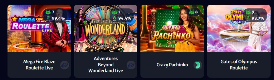 Auswahl an Spielautomaten – verschiedene Themen, Jackpots und neue Releases